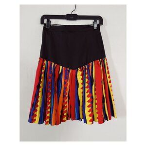 VTG Cowboy Corral Sz S Multicolor 80s Square Dance Skirt
